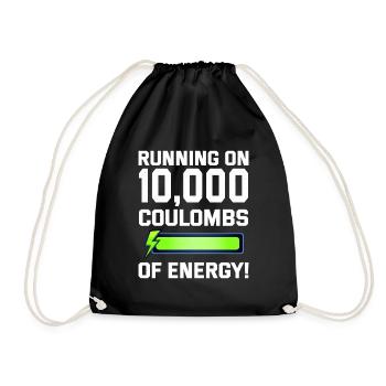 Electrician Humor Electrical Technician Engineer - Drawstring Bag - black - Front