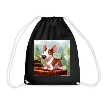 Bull Terrier 2 - Drawstring Bag - black - Front