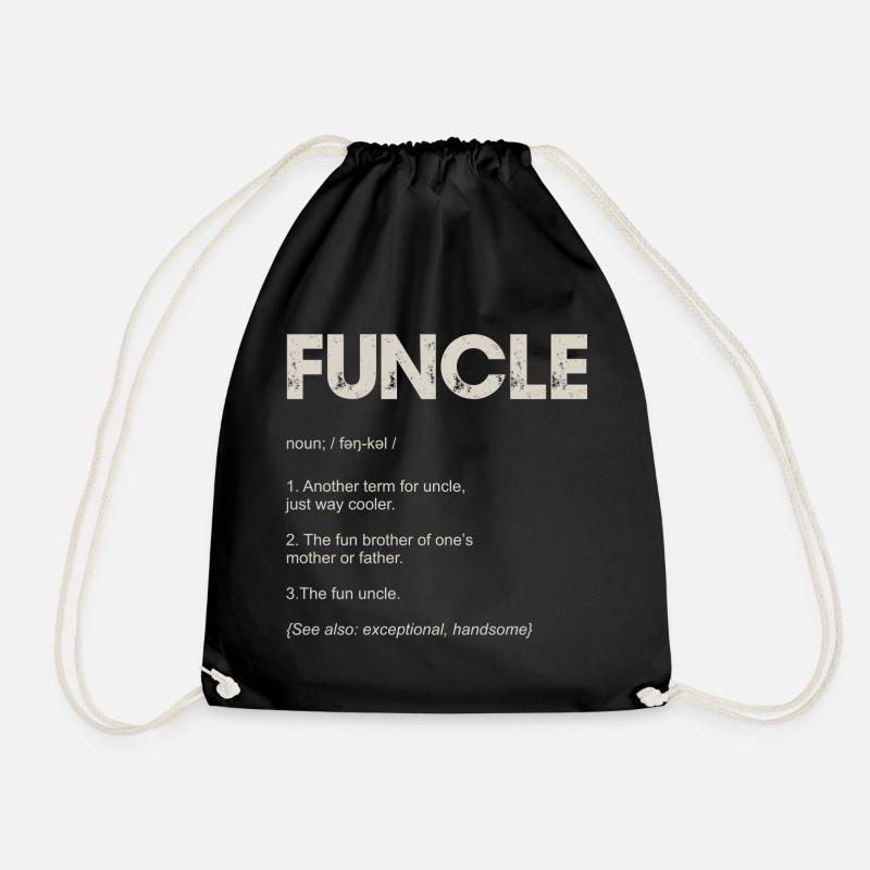 Foncle Typography Tee Design - Sac de sport léger - noir