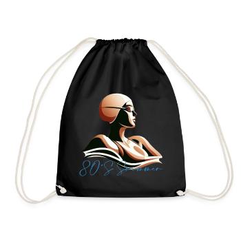 Swimmer - Drawstring Bag - black - Front