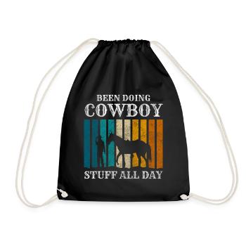Cowboy Courage Bandit Déguisement - Sac de sport léger - noir - Devant