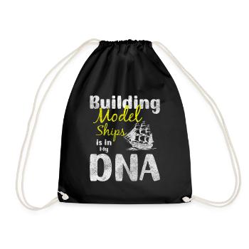 Model RC Ship Skipper - Drawstring Bag - black - Front