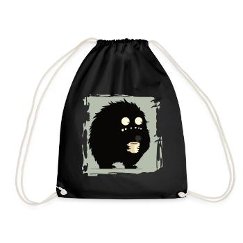 Monster - Drawstring Bag - black - Front