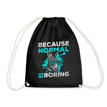 Zebra Conservation Safari Animal Park - Drawstring Bag - black - Front