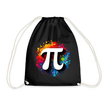 Pirate Pi Day Pirate Motif Math Fans Teacher - Drawstring Bag - black - Front
