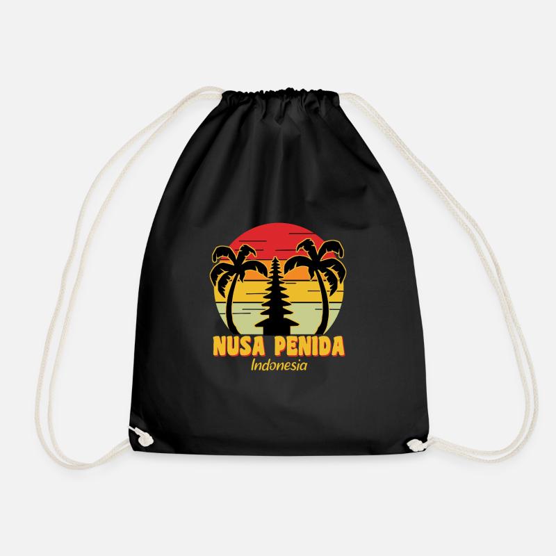 Nusa Penida - Turnbeutel - Schwarz