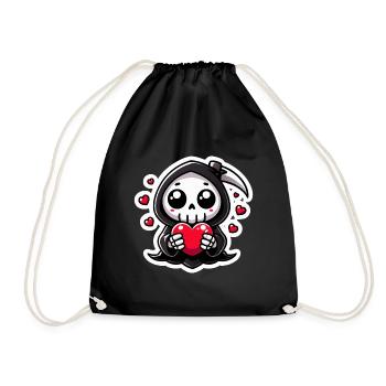 Amour mignon de la faucheuse - Sac de sport léger - noir - Devant