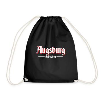 Augsburg - Turnbeutel - Schwarz - Vorne