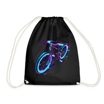 Vélo Vaporwave - Sac de sport léger - noir - Devant