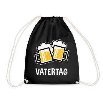 Vatertag (Bier Prosit / Bayrische Bierkrüge / 3C) - Turnbeutel - Schwarz - Vorne