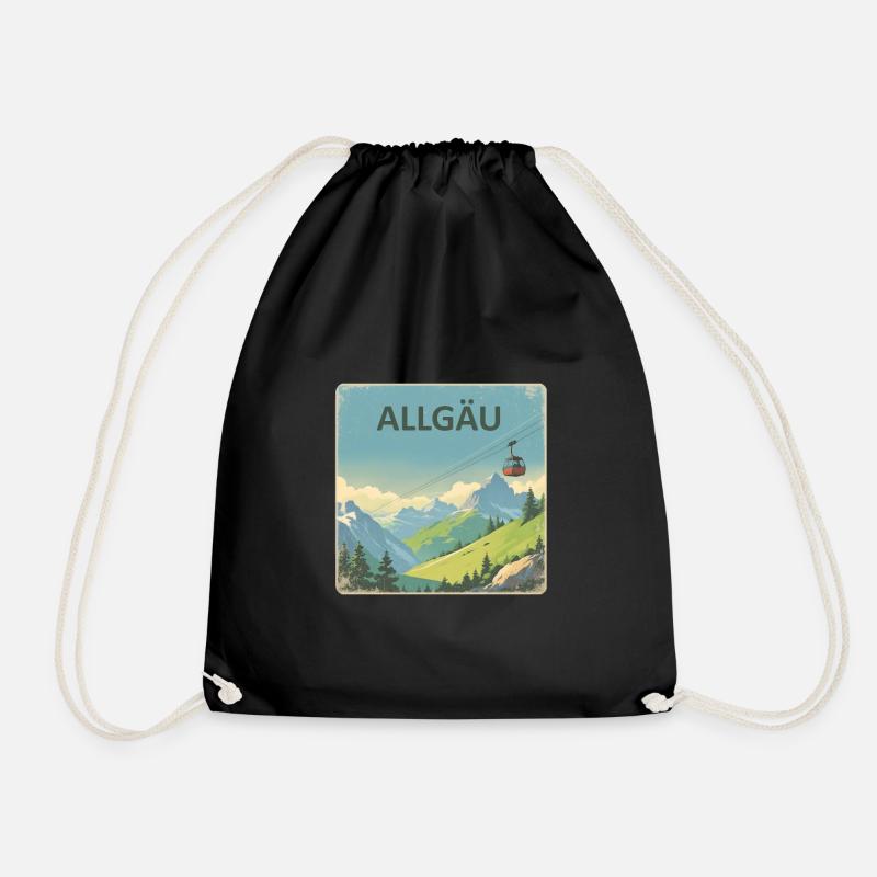 Allgäu Allgäu - Turnbeutel - Schwarz
