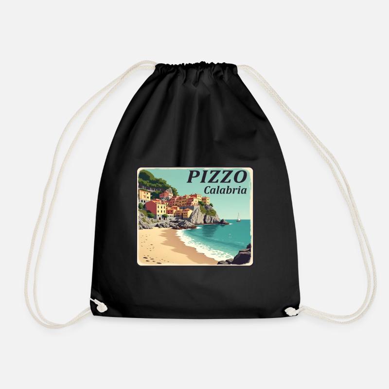 Pizzo Kalabrien - Turnbeutel - Schwarz