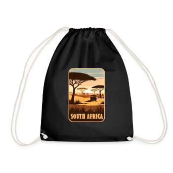 Afrique du Sud Afrika Safari - Sac de sport léger - noir - Devant