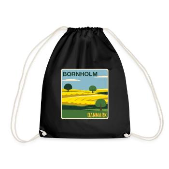 Bornholm, Danemark - Sac de sport léger - noir - Devant