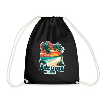 Alcudia Mallorca - Turnbeutel - Schwarz - Vorne