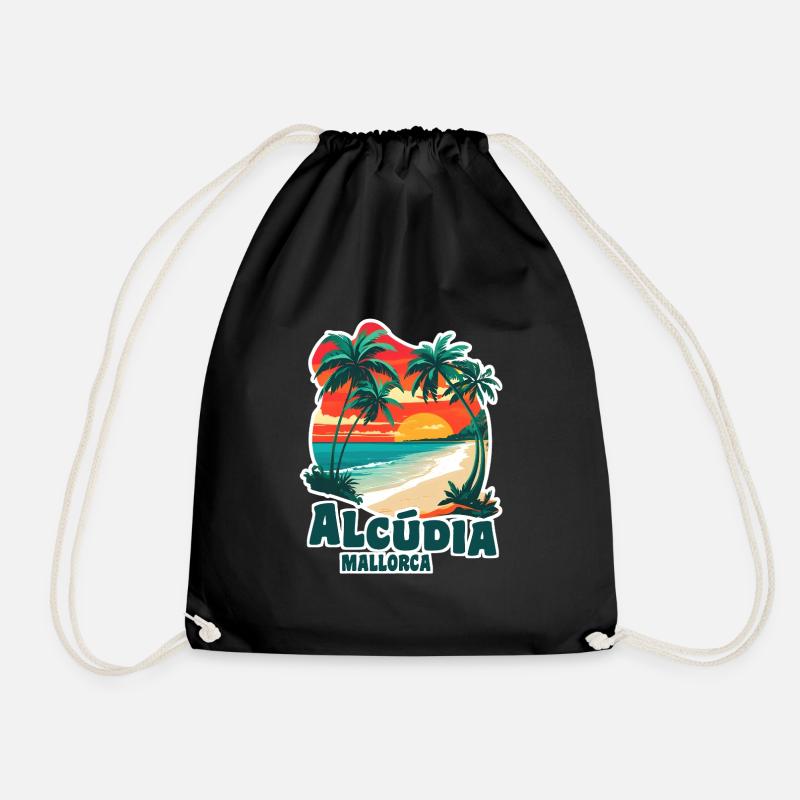 Alcudia Mallorca - Turnbeutel - Schwarz
