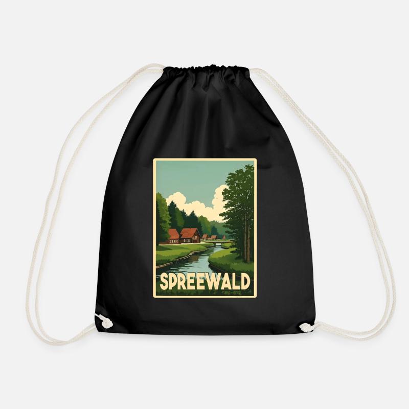 Spreewald - Turnbeutel - Schwarz