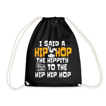 Hip Hop The Hippity To The Hip Classic Rap Citation - Sac de sport léger - noir - Devant