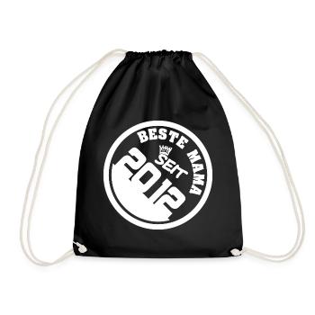 Gift Idea 2012 - Drawstring Bag - black - Front