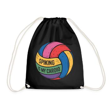 Le smash est ma motivation pour le cardio volley-ball - Sac de sport léger - noir - Devant