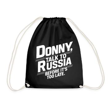 Wear it on the street, at the demo, in everyday life - Drawstring Bag - black - Front