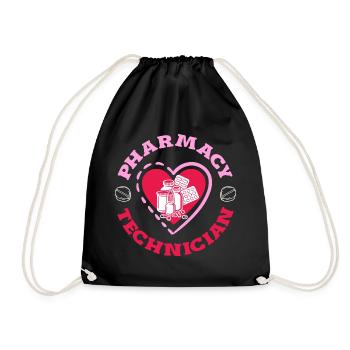 Pharmacist Pharmaceutical Technical - Drawstring Bag - black - Front