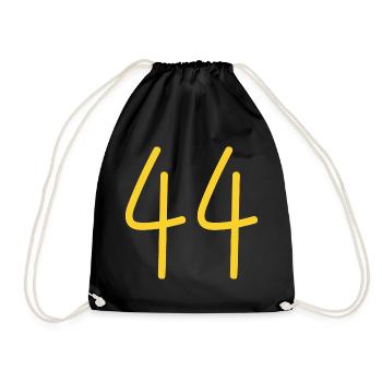 44 - Drawstring Bag - black - Front