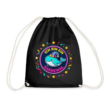 JE SUIS UN KARNEWAL Carnaval Jeu de mots drôle - Sac de sport léger - noir - Devant