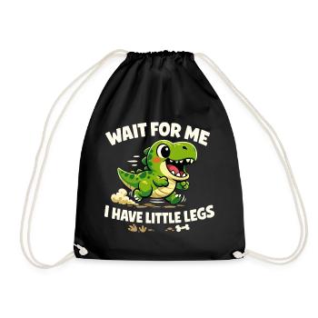 Wait for me - I've got funny short legs - Drawstring Bag - black - Front