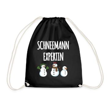 Snowman Expert - Drawstring Bag - black - Front