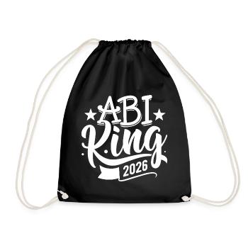 Abi King 2026 - Abitur - Spruch - Sac de sport léger - noir - Devant