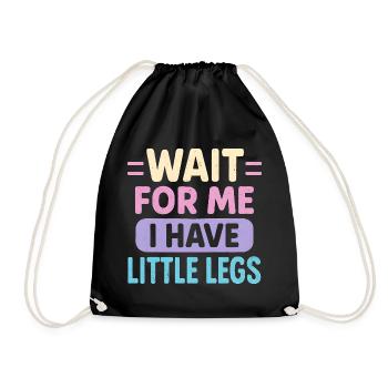 Cute Saying Humor Meme Funny Gift Idea - Drawstring Bag - black - Front
