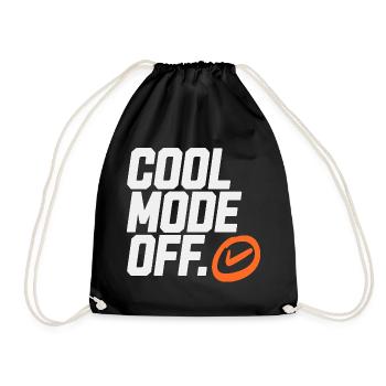 Cool mode from logo - Drawstring Bag - black - Front