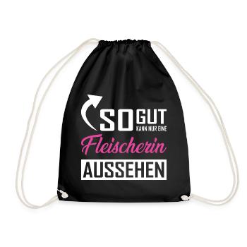Seul un boucher peut être aussi beau - Sac de sport léger - noir - Devant