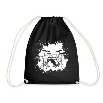 percussion - Drawstring Bag - black - Front