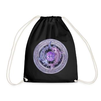 Zodiac Sign Zodiac Pisces Pisces Gift - Drawstring Bag - black - Front