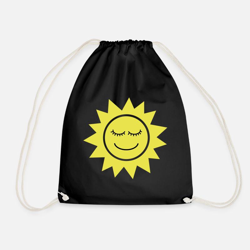 Soleil Souriant - Sac de sport léger - noir