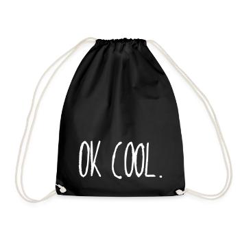 ok cool - Turnbeutel - Schwarz - Vorne