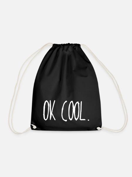 ok cool - Turnbeutel - Schwarz