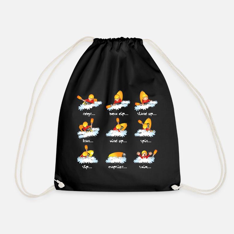 92. Playboat fail - Drawstring Bag - black
