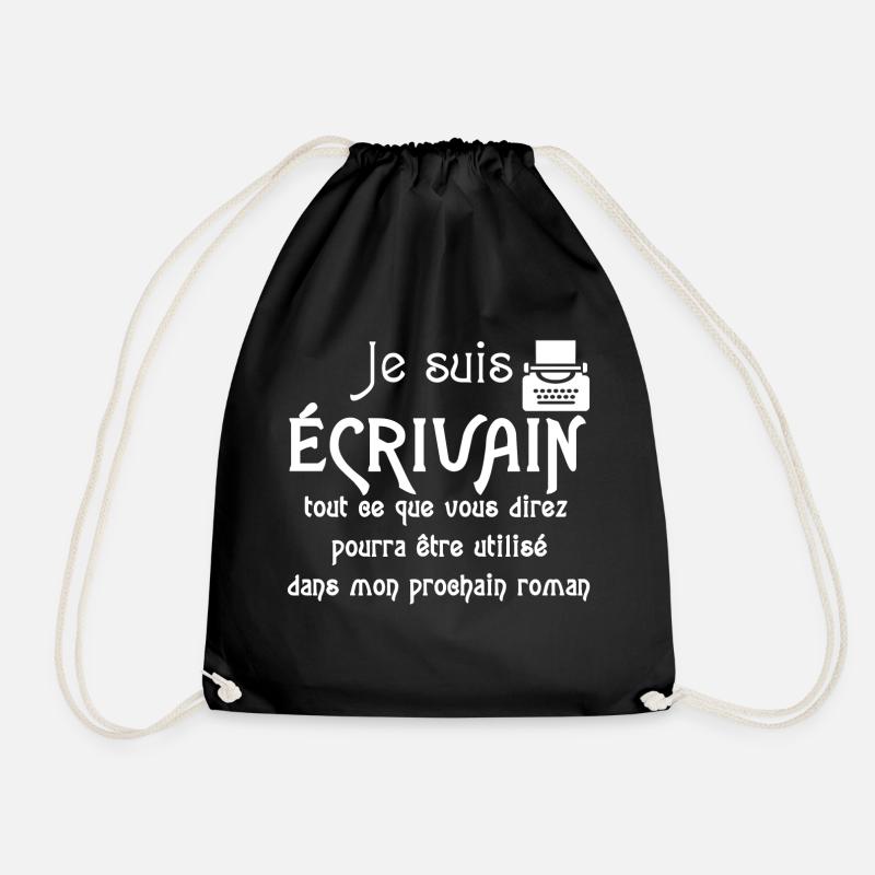 Je suis écrivain - Sac de sport léger - noir