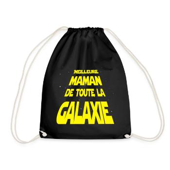 Meilleur maman de la galaxie - Sac de sport léger - noir - Devant