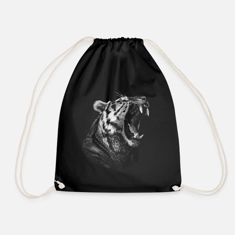 Tiger - Turnbeutel - Schwarz