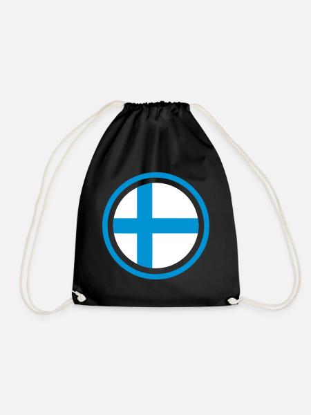 Finnland Emblem - Turnbeutel - Schwarz