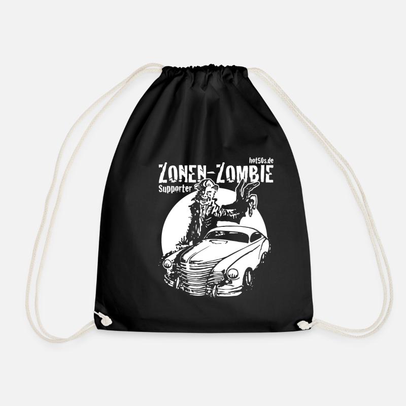 Zonen Zombie Supporter, Design von Mondwinkel - Turnbeutel - Schwarz