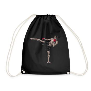 Kickboxer - Drawstring Bag - black - Front