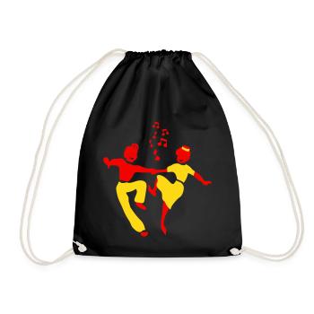 Dance by Patjila - Drawstring Bag - black - Front