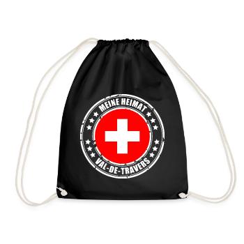 MY HOME VAL-DE-TRAVERS - Drawstring Bag - black - Front