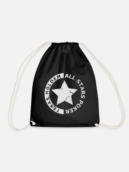 Alle weißen Poker-Stars - Turnbeutel - Schwarz