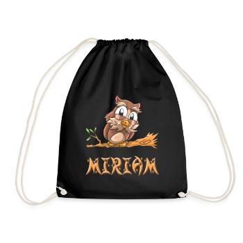 Owl Miriam - Drawstring Bag - black - Front